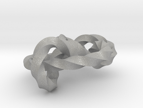 Miller institute knot (Twisted square) in Aluminum: Medium