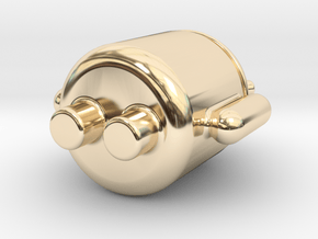 android robot in 14k Gold Plated Brass