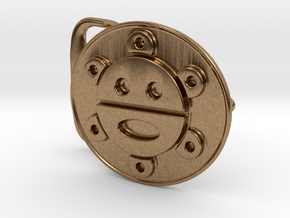 Sol Taino Belt Buckle in Natural Brass