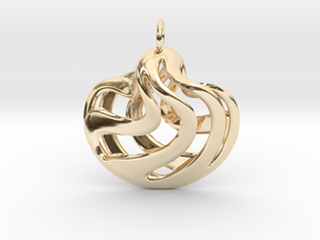 Sferator pendant in 14k Gold Plated Brass