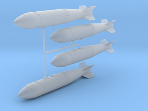 WE.177A Nuclear Weapon (quad pack) in Smoothest Fine Detail Plastic: 1:48 - O
