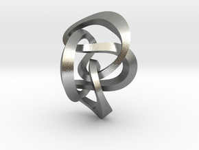 Knot 8₂₀ (Square)  in Natural Silver: Extra Small