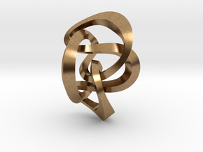 Knot 8₂₀ (Square)  in Natural Brass: Extra Small
