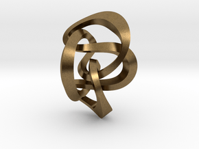Knot 8₂₀ (Square)  in Natural Bronze: Extra Small