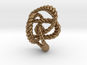 Knot 8₂₀ (Rope)  in Natural Brass: Extra Small