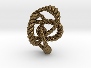 Knot 8₂₀ (Rope)  in Natural Bronze: Extra Small
