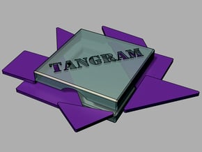 tangram (zur reise) in White Processed Versatile Plastic
