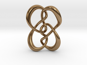 Symmetrical knot (Circle) in Natural Brass: Extra Small