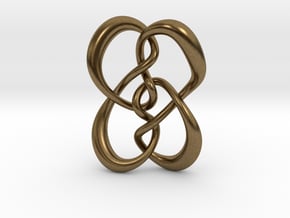 Symmetrical knot (Circle) in Natural Bronze: Extra Small