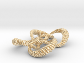 Symmetrical knot (Rope with detail) in 14K Yellow Gold: Medium