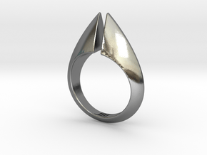 Torc Ring II in Polished Silver: 6 / 51.5