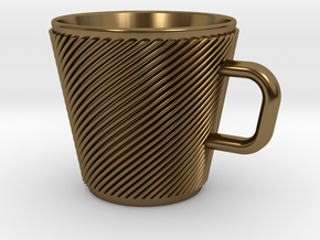 Espresso Cup - Precious metals in Polished Bronze
