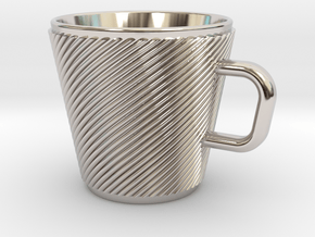 Espresso Cup - Precious metals in Rhodium Plated Brass