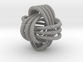 Monkey's fist knot (Rope with detail) in Aluminum: Extra Small