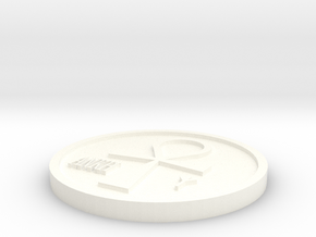 Resurrection Coin in White Processed Versatile Plastic