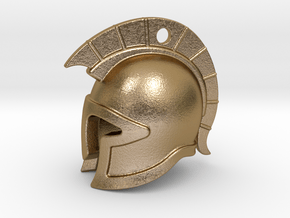 spartan helmet in Polished Gold Steel
