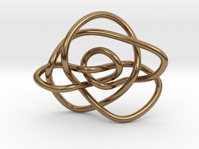 Ochiai unknot (Circle) in Natural Brass: Extra Small