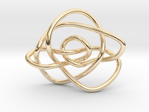 Ochiai unknot (Circle) in 14k Gold Plated Brass: Extra Small