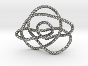 Ochiai unknot (Rope) in Natural Silver: Extra Small