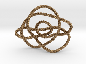 Ochiai unknot (Rope) in Natural Brass: Extra Small