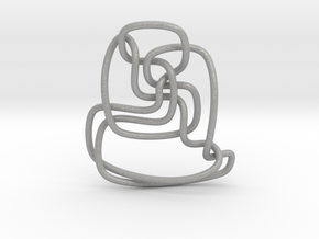 Thistlethwaite unknot (Circle) in Aluminum: Extra Small