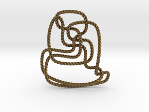 Thistlethwaite unknot (Rope) in Natural Bronze: Extra Small