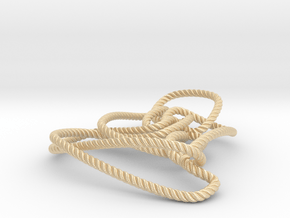 Thistlethwaite unknot (Rope with detail) in 14K Yellow Gold: Medium
