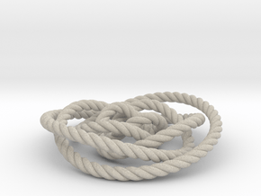 Rose knot 2/5 (Rope) in Natural Sandstone: Medium