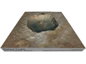 Meteor Crater Map, Arizona: 6 Inch in Full Color Sandstone