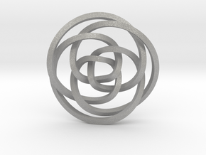 Rose knot 3/5 (Square) in Aluminum: Extra Small