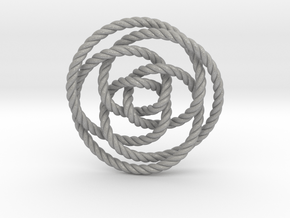 Rose knot 3/5 (Rope) in Aluminum: Extra Small