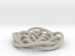 Rose knot 4/5 (Rope) in Natural Sandstone: Medium