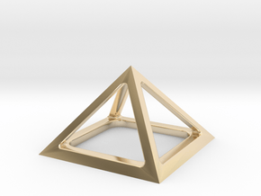 Pyramid of Cheops in 14k Gold Plated Brass