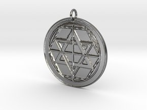 Martinist Pentacle II in Polished Silver