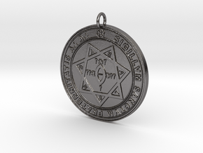 Seal of Babalon Pendant in Polished Nickel Steel
