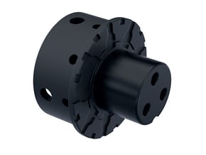 BLADE GX16 Connector Holder 1" V1 in Black Natural Versatile Plastic