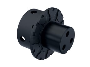 BLADE GX16 Connector Holder 1" (THICK) V1 in Black Natural Versatile Plastic