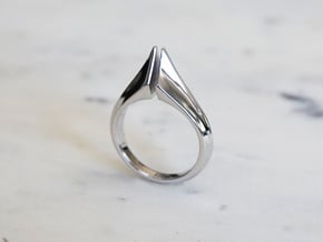 Torc Ring in Rhodium Plated Brass: 6 / 51.5