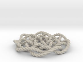 Rose knot 7/5 (Rope) in Natural Sandstone: Medium