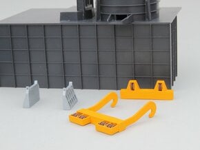 N-scale assessories for 250 ton Teeming Ladle in Smooth Fine Detail Plastic