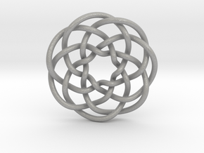 Rose knot 7/5 (Circle) in Aluminum: Extra Small