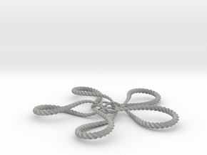 Turtle knot (Twisted square) in Aluminum: Small