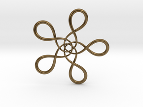 Turtle knot (Circle) in Natural Bronze: Extra Small