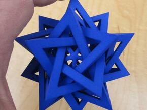 Five Tetrahedra Plus in Blue Processed Versatile Plastic
