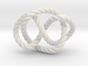 Whitehead link (Rope) in White Natural Versatile Plastic: Extra Small