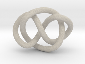 Whitehead link (Circle) in Natural Sandstone: Extra Small