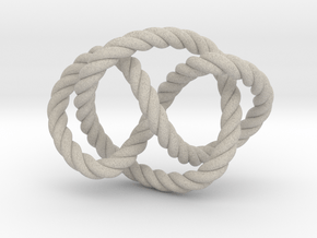 Whitehead link (Rope) in Natural Sandstone: Extra Small