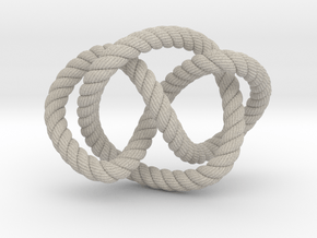 Whitehead link (Rope with detail) in Natural Sandstone: Extra Small