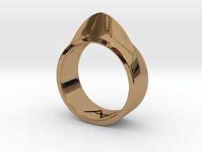 Climax Ring in Polished Brass: 5 / 49