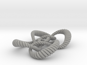 Symmetrical knot (Rope with detail) in Aluminum: Extra Small